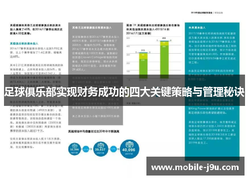 足球俱乐部实现财务成功的四大关键策略与管理秘诀